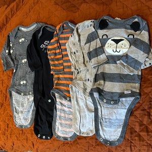Long Sleeve Onesies - Set of 5